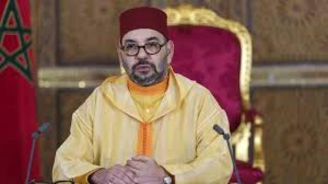 جلالة الملك محمد السادس يهنئ الشيخ مشعل الأحمد الصباح بمناسبة تقلده سدة الحكم في دولة الكويت